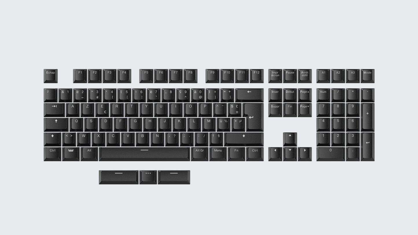 Wooting Double Shot Backlit PBT Keycap Set - Split spacebar