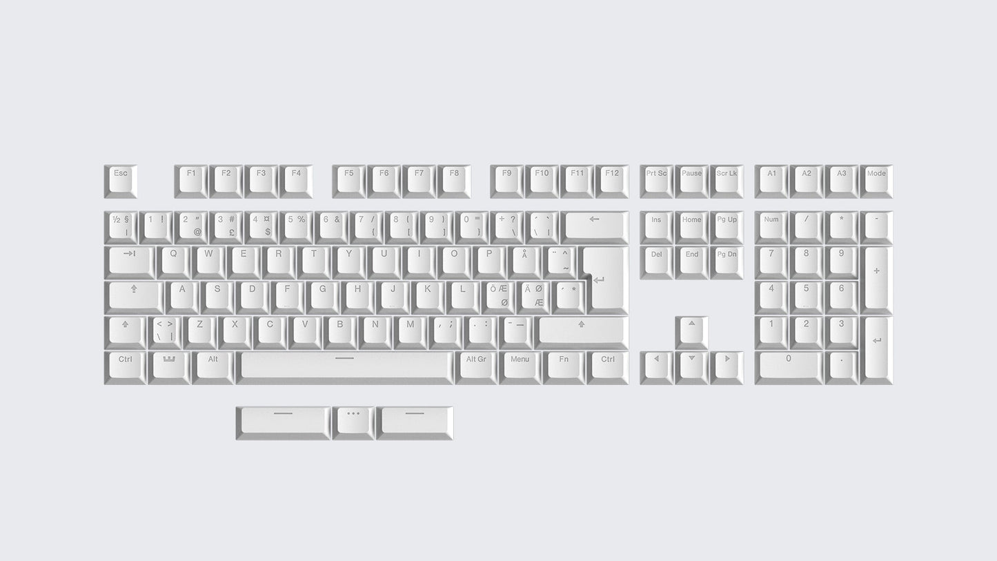 Wooting Double Shot Backlit PBT Keycap Set - Split spacebar