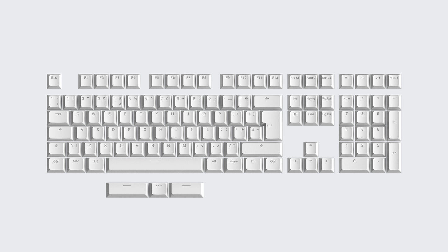 Wooting Double Shot Backlit PBT Keycap Set - Split spacebar