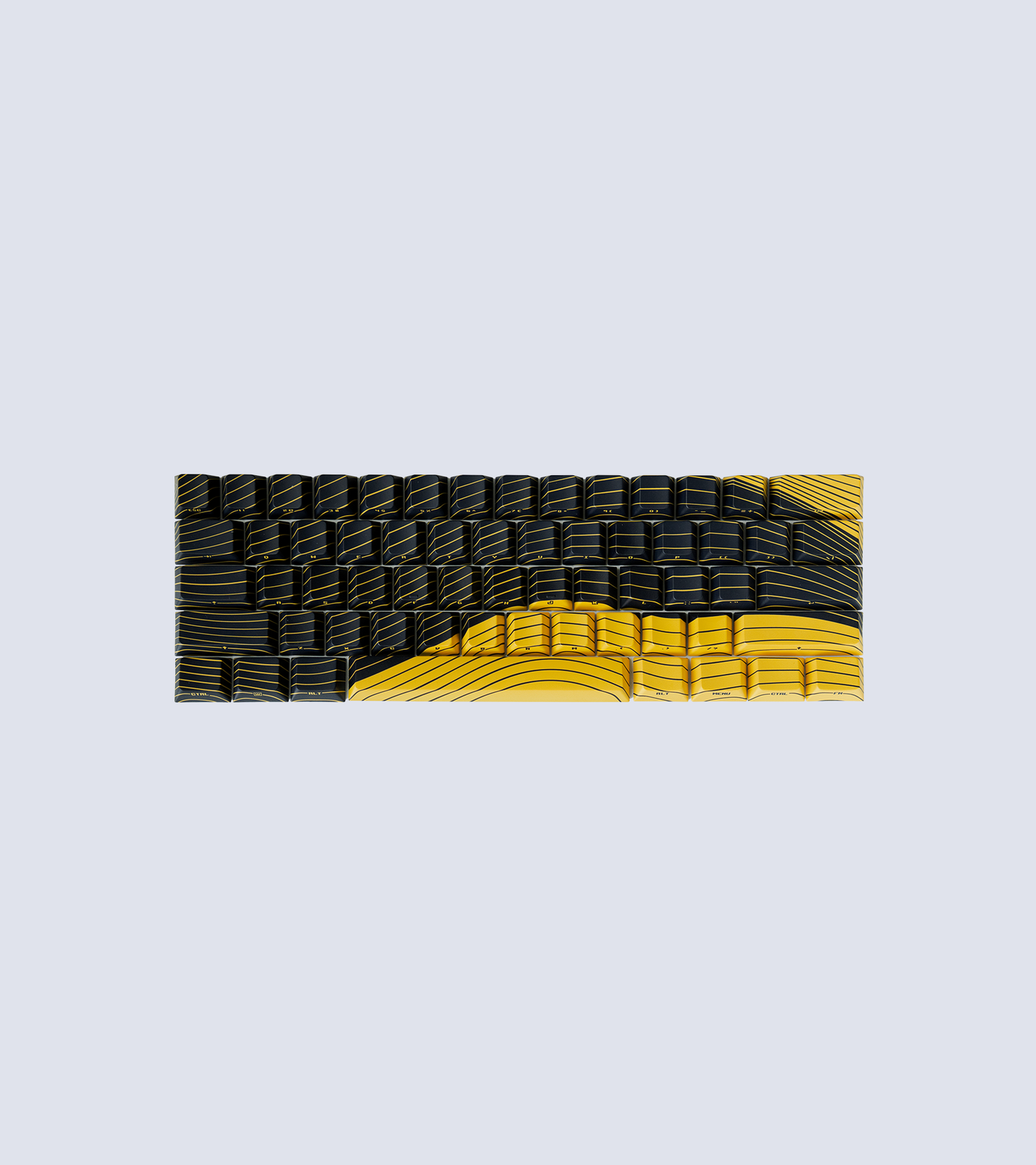 Wooting 5 sided Dye-sub PBT Keycap Set - Magnetic Wave
